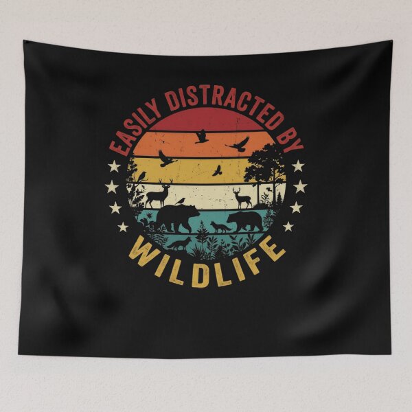 Item preview, Easily Distracted By Wildlife Nature Lover Outdoor Enthusiast designed and sold by JonesFlora2025.