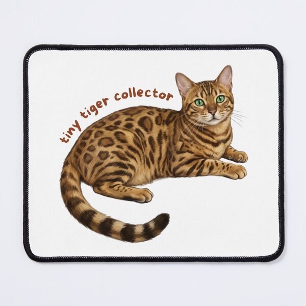 Item preview, Tiny Tiger Collector Sticker | Bengal Cat Vinyl Decal | Golden Bengal Cat Lover Gift | Cute Spotted Cat Laptop, Water Bottle & Journal Sticker designed and sold by Safiacreatess.