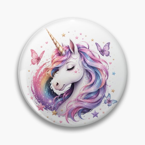 Item preview, Magical Pastel Unicorn with Butterflies designed and sold by Mysthor-Designs.