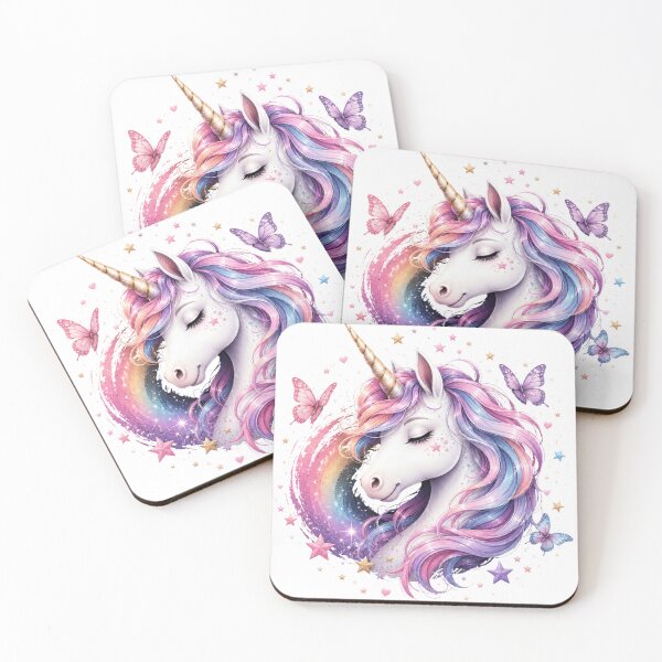 Item preview, Magical Pastel Unicorn with Butterflies designed and sold by MySthore.