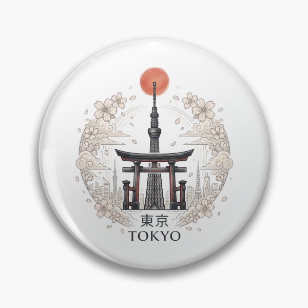 Item preview, Torii Gate & Skytree Japan Skyline designed and sold by MarCinu Art.