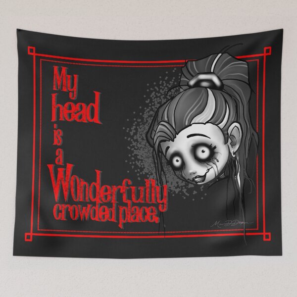 Item preview, My Head is a Wonderfully Crowded Place designed and sold by MetroInk.