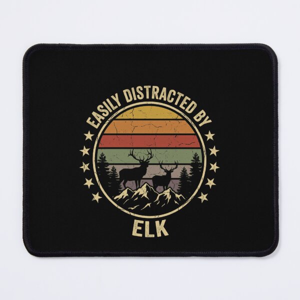 Item preview, Easily Distracted By Elk Hunter Wildlife Nature Lover designed and sold by JonesFlora2025.