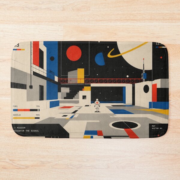 Item preview, Bauhaus Space Level | Geometric Sci-Fi Gaming Environment designed and sold by Lifer Art and Design.