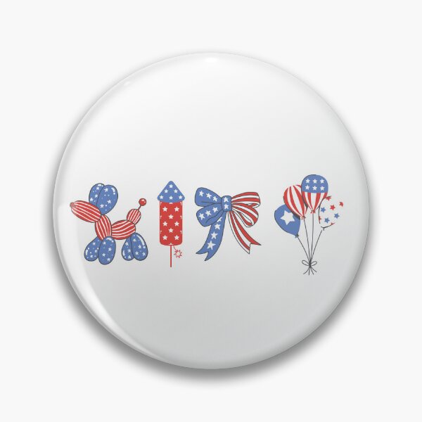 Item preview, Cute Coquette Fourth of July Balloons & Fireworks | Patriotic Independence Day Design designed and sold by ice-apparel.