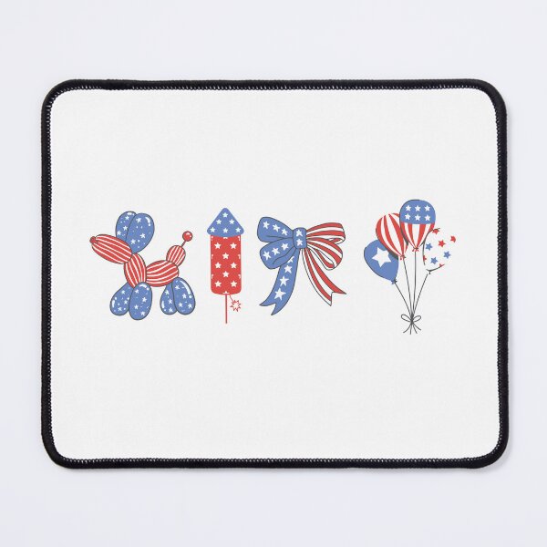Item preview, Cute Coquette Fourth of July Balloons & Fireworks | Patriotic Independence Day Design designed and sold by ice-apparel.