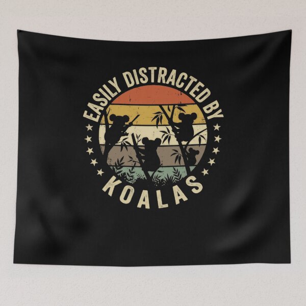 Item preview, Easily Distracted By Koalas Australian Animal Lover designed and sold by JonesFlora2025.
