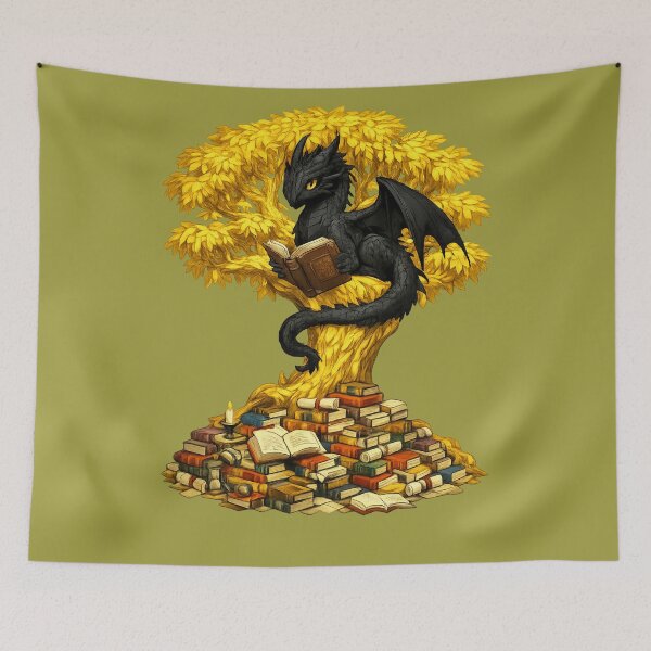 Item preview, Dragon with books designed and sold by DreamCloths12.