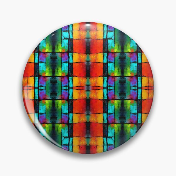 Item preview, Colorful Stained Glass Pattern | Vibrant Geometric Mosaic Seamless Design designed and sold by Sachie's Studio.