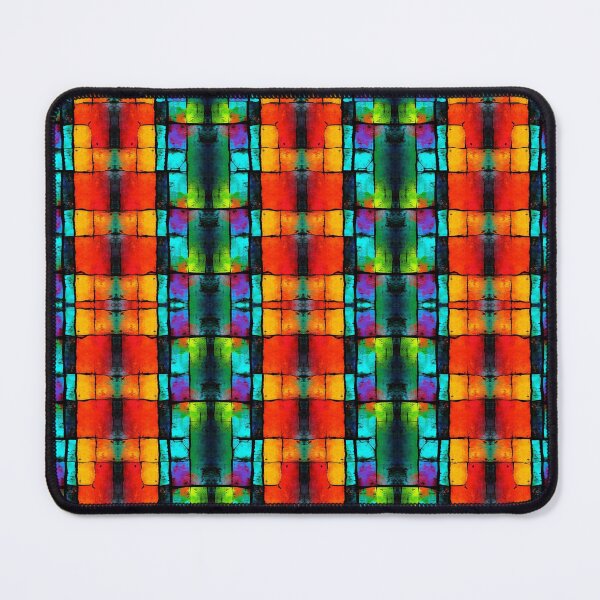 Item preview, Colorful Stained Glass Pattern | Vibrant Geometric Mosaic Seamless Design designed and sold by Sachie's Studio.