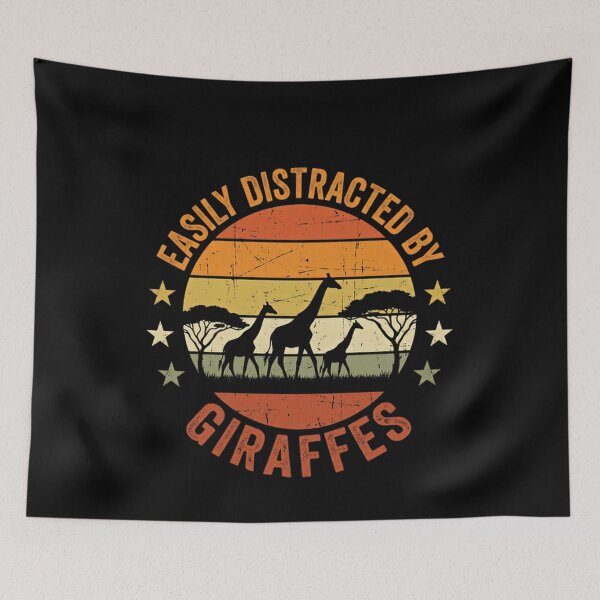 Item preview, Easily Distracted By Giraffes Animal Lover Safari Wildlife designed and sold by JonesFlora2025.