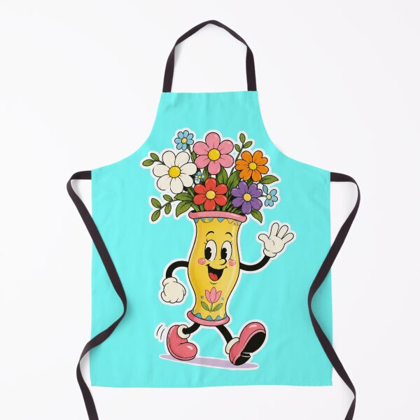 Item preview, Cute Flower Vase Character | Rubber Hose Floral Cartoon Happy Bloom Design designed and sold by TheStephanieRome.
