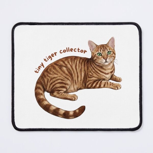 Item preview, Tiny Tiger Collector Sticker | Orange Tabby Cat Vinyl Decal | Ginger Cat Lover Gift | Cute Striped Cat Laptop, Water Bottle & Journal Sticker designed and sold by Safiacreatess.