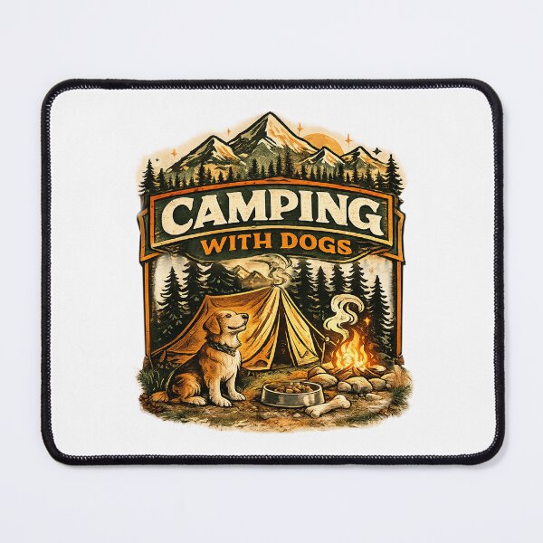 Item preview, Retro Camping With Dogs Funny Dog Lover Camper Meme designed and sold by Salwastore.