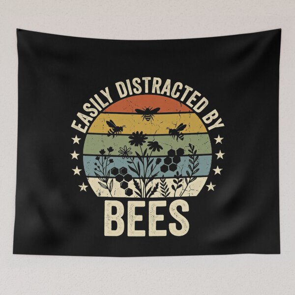 Item preview, Easily Distracted By Bees Beekeeper Bee Lover Nature Enthusiast designed and sold by JonesFlora2025.
