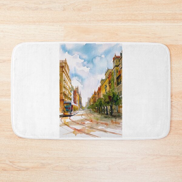 Item preview, Avenida de la Constitución Seville Watercolor designed and sold by caracatita75.