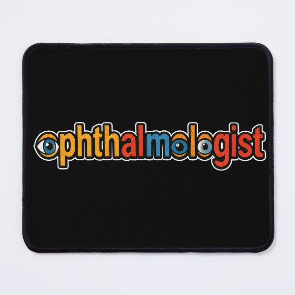 Item preview, Retro Colorful Ophthalmologist Eyeball Typography designed and sold by Khadigadesings.
