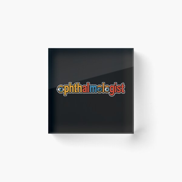Item preview, Retro Colorful Ophthalmologist Eyeball Typography designed and sold by Khadigadesings.