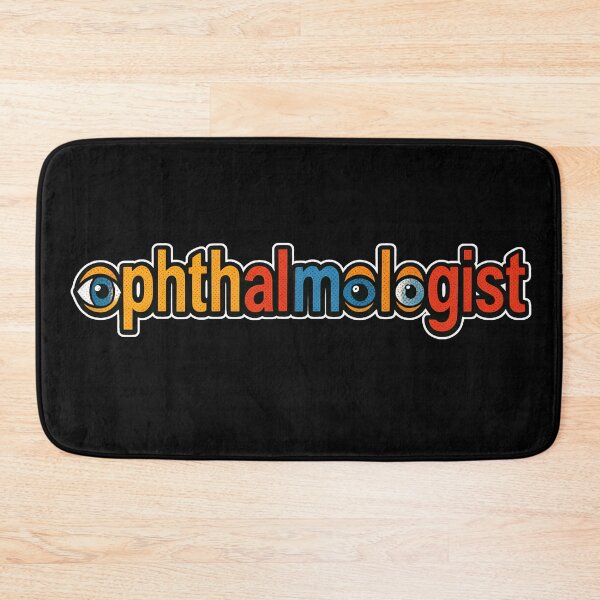 Item preview, Retro Colorful Ophthalmologist Eyeball Typography designed and sold by Khadigadesings.