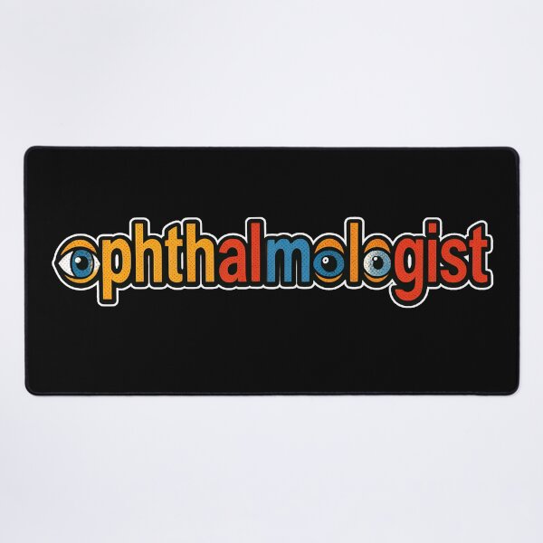 Item preview, Retro Colorful Ophthalmologist Eyeball Typography designed and sold by Khadigadesings.