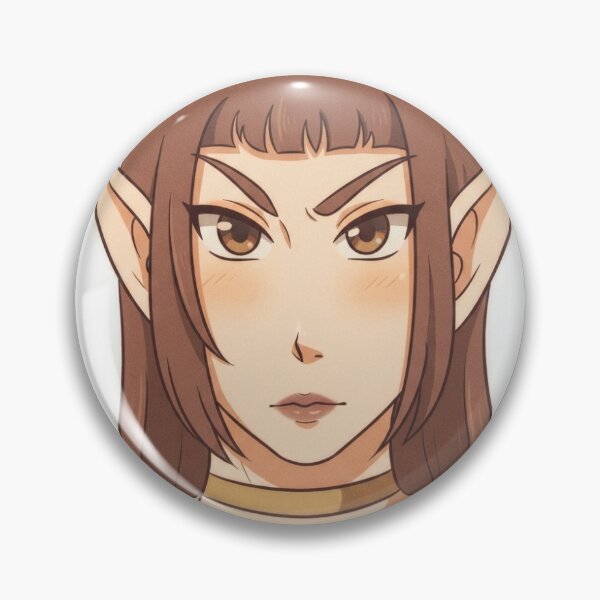 Item preview, Brown Hair Anime Elf Portrait Illustration designed and sold by KaleChub.