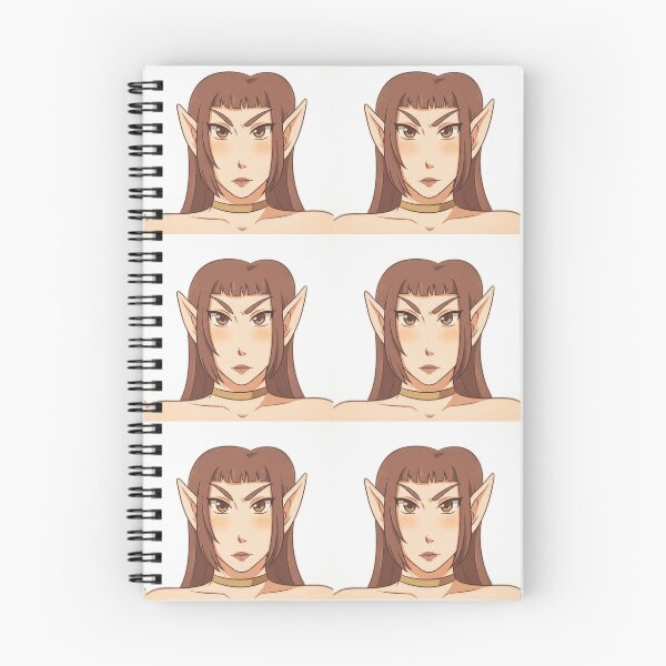 Item preview, Brown Hair Anime Elf Portrait Illustration designed and sold by KaleChub.