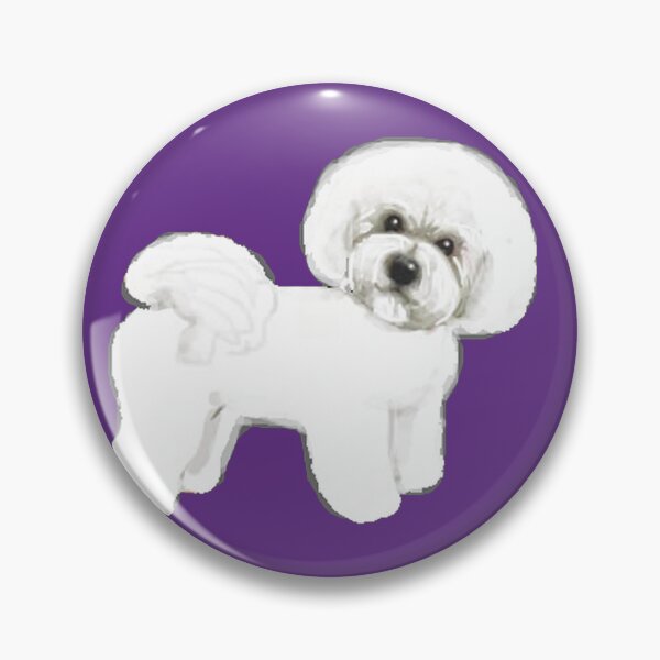 Item preview, Bichon Frise dog on Ultraviolet,  Ultraviolet designed and sold by MagentaRose.