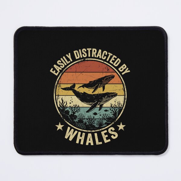 Item preview, Easily Distracted By Whales Ocean Life Whale Lover designed and sold by JonesFlora2025.