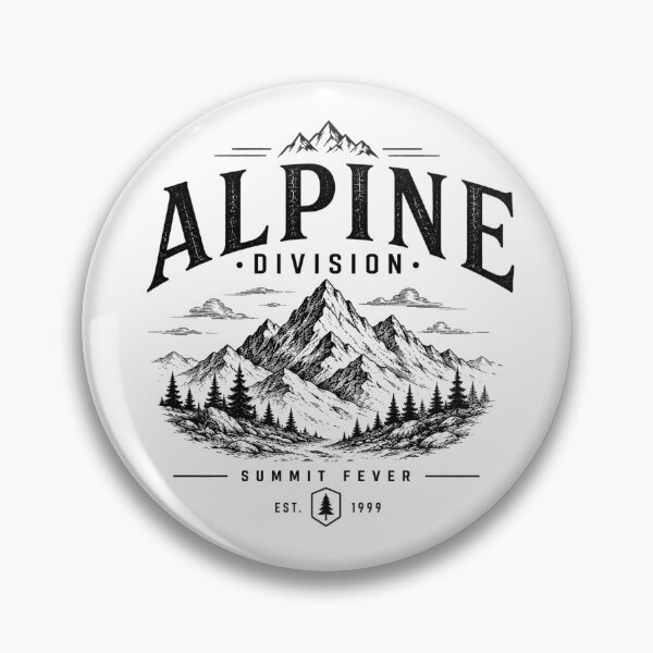 Item preview, Alpine Division Summit Fever Vintage Mountain Hiking Design designed and sold by Miles&Moments.
