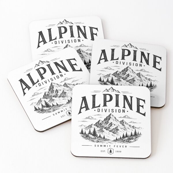 Item preview, Alpine Division Summit Fever Vintage Mountain Hiking Design designed and sold by Miles&Moments.