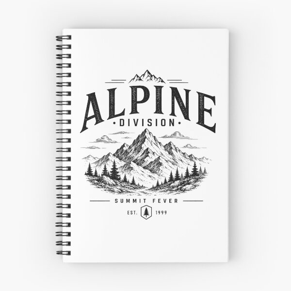 Item preview, Alpine Division Summit Fever Vintage Mountain Hiking Design designed and sold by Miles&Moments.