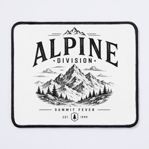 Item preview, Alpine Division Summit Fever Vintage Mountain Hiking Design designed and sold by Miles&Moments.