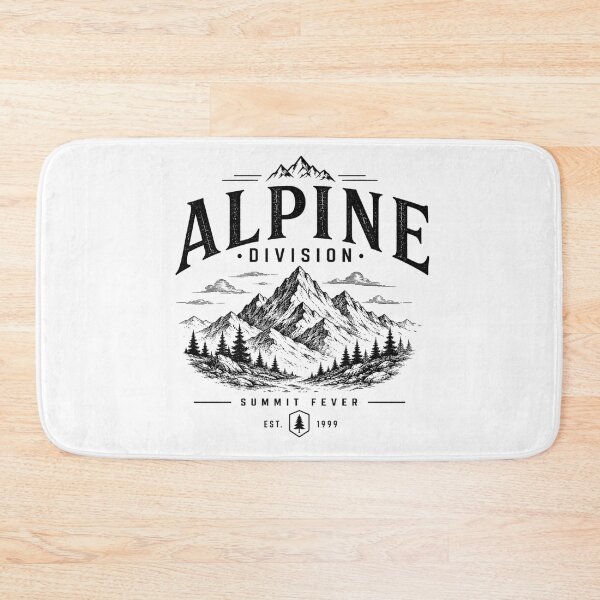 Item preview, Alpine Division Summit Fever Vintage Mountain Hiking Design designed and sold by Miles&Moments.