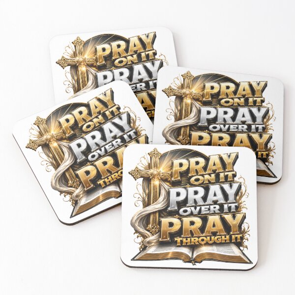 Item preview, Pray on it pray over it pray through it designed and sold by manytshirts.