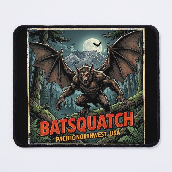 Item preview, Batsquatch Cryptid – Horror Comic Design designed and sold by redsharkuk.