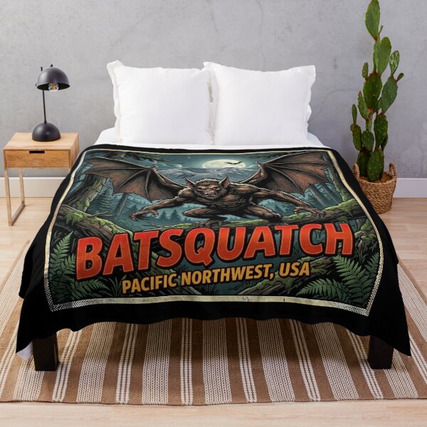Item preview, Batsquatch Cryptid – Horror Comic Design designed and sold by redsharkuk.