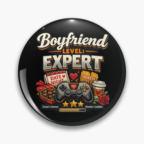 Item preview, Boyfriend Level Expert - Funny Gamer & Date Night Couples designed and sold by SidTastic .