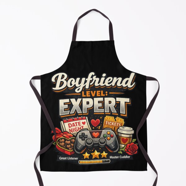 Item preview, Boyfriend Level Expert - Funny Gamer & Date Night Couples designed and sold by SidTastic .