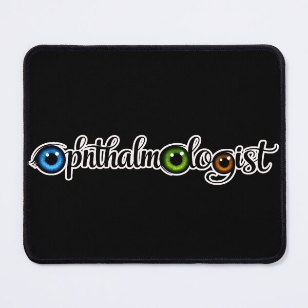 Item preview, Ophthalmologist Script Typography with Colorful Eyeballs designed and sold by Khadigadesings.