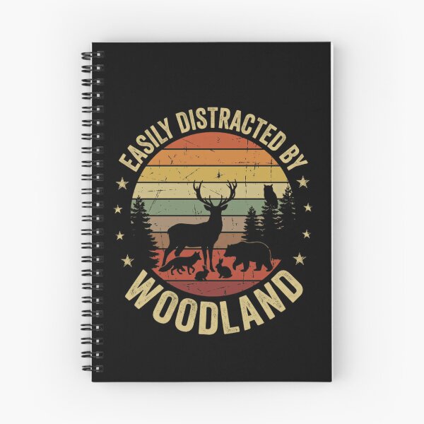 Item preview, Easily Distracted By Woodland Nature Lover Outdoorsman Forest Wildlife Explorer designed and sold by JonesFlora2025.