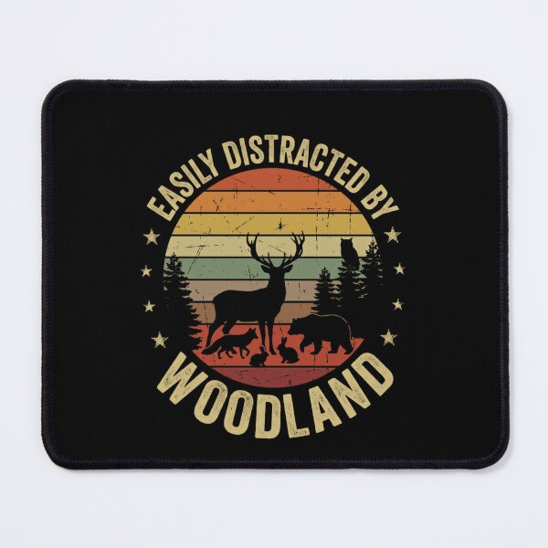 Item preview, Easily Distracted By Woodland Nature Lover Outdoorsman Forest Wildlife Explorer designed and sold by JonesFlora2025.