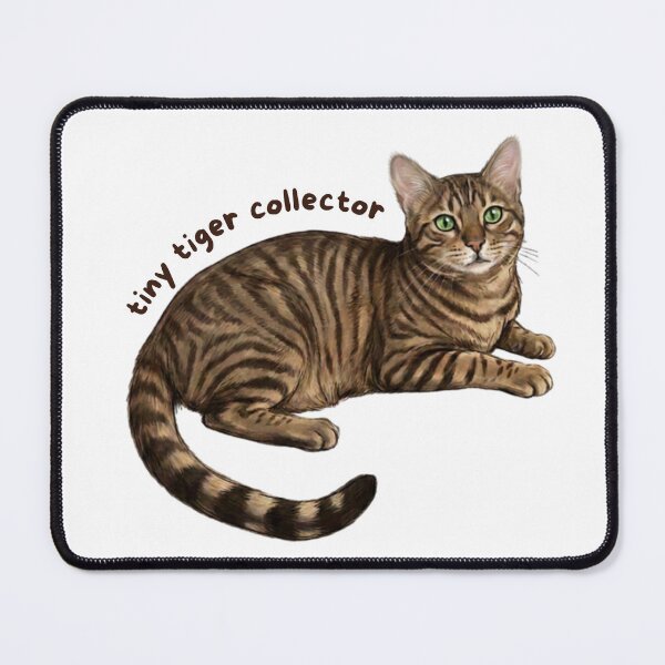 Item preview, Tiny Tiger Collector Sticker | Brown Tabby Cat Vinyl Decal | Cute Striped Cat Lover Gift | Kitty Laptop, Water Bottle & Journal Sticker designed and sold by Safiacreatess.