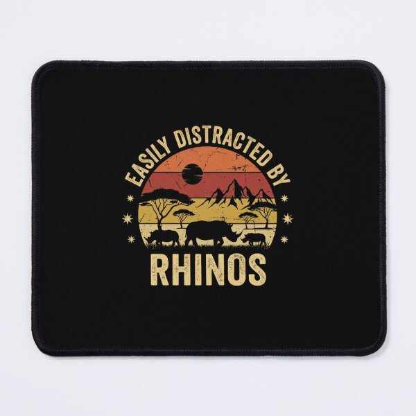 Item preview, Easily Distracted By Rhinos Wildlife Safari Animal Lover designed and sold by JonesFlora2025.