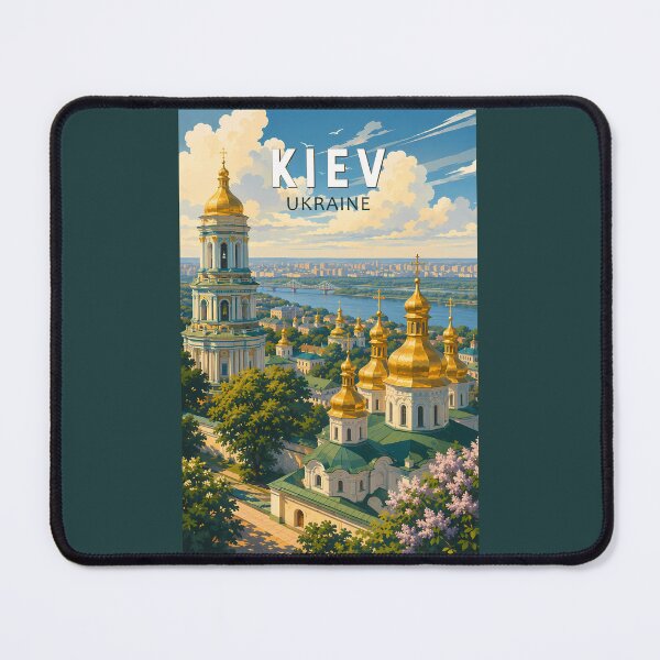 Item preview, Kyiv Ukraine Illustration Travel Art Vintage designed and sold by KrisSidDesigns.