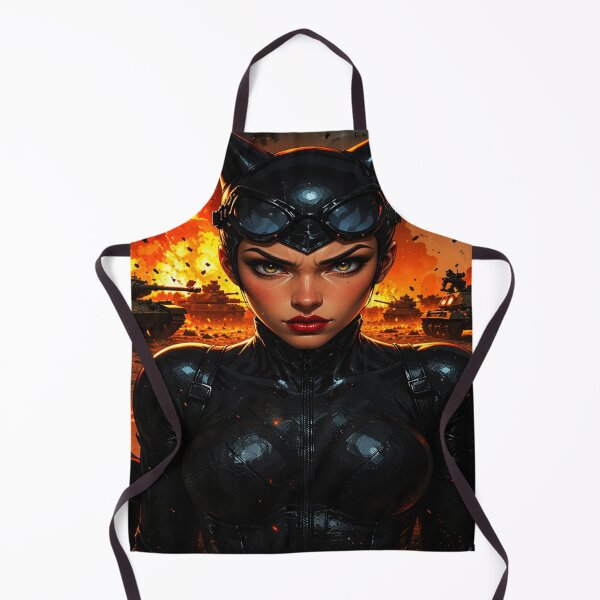Item preview, Crimson Lips Catwoman - Tactical Warfare Dark Fantasy Art designed and sold by Mavila Forge.