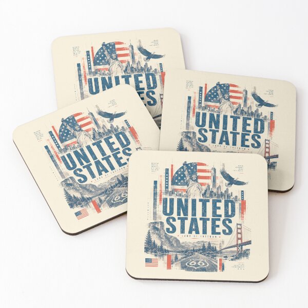 Item preview, Vintage American Design with National Icons designed and sold by AtuqStudio.