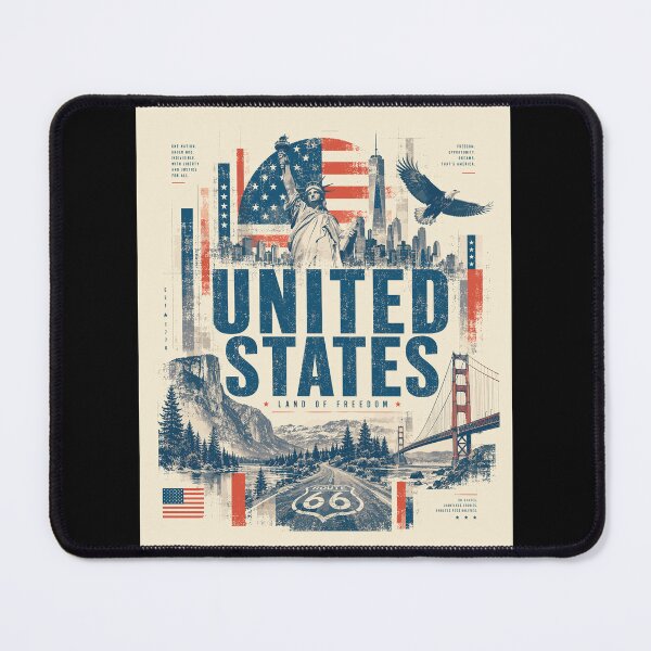 Item preview, Vintage American Design with National Icons designed and sold by AtuqStudio.