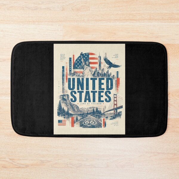 Item preview, Vintage American Design with National Icons designed and sold by AtuqStudio.
