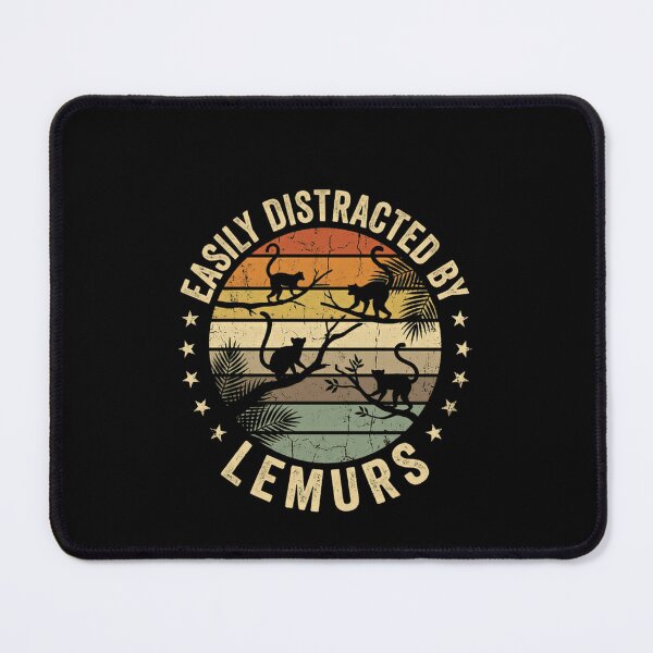 Item preview, Easily Distracted By Lemurs Animal Lover Wildlife Enthusiast Primate Fan designed and sold by JonesFlora2025.
