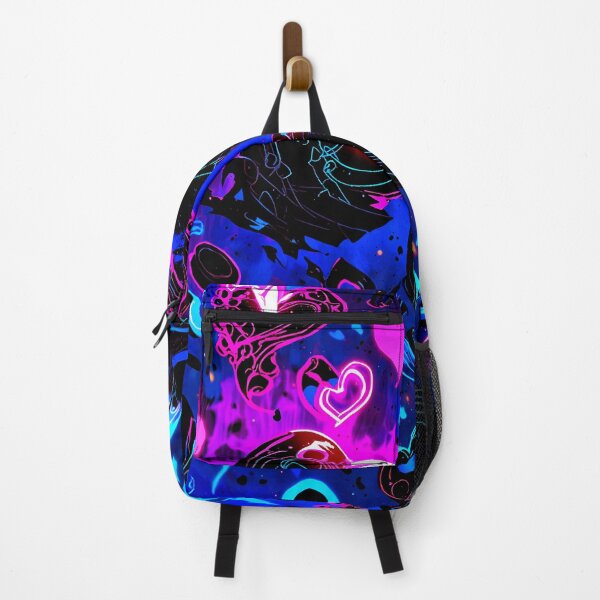 Item preview, Neon Gothic Hearts Pattern – Dark Love Aesthetic Art Design designed and sold by IMuDesigner.